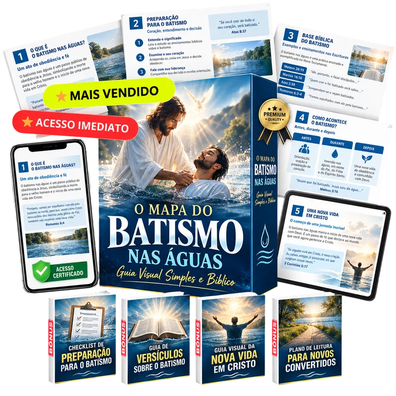Mockup do Kit Completo do Batismo